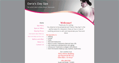 Desktop Screenshot of dariasdayspa.com